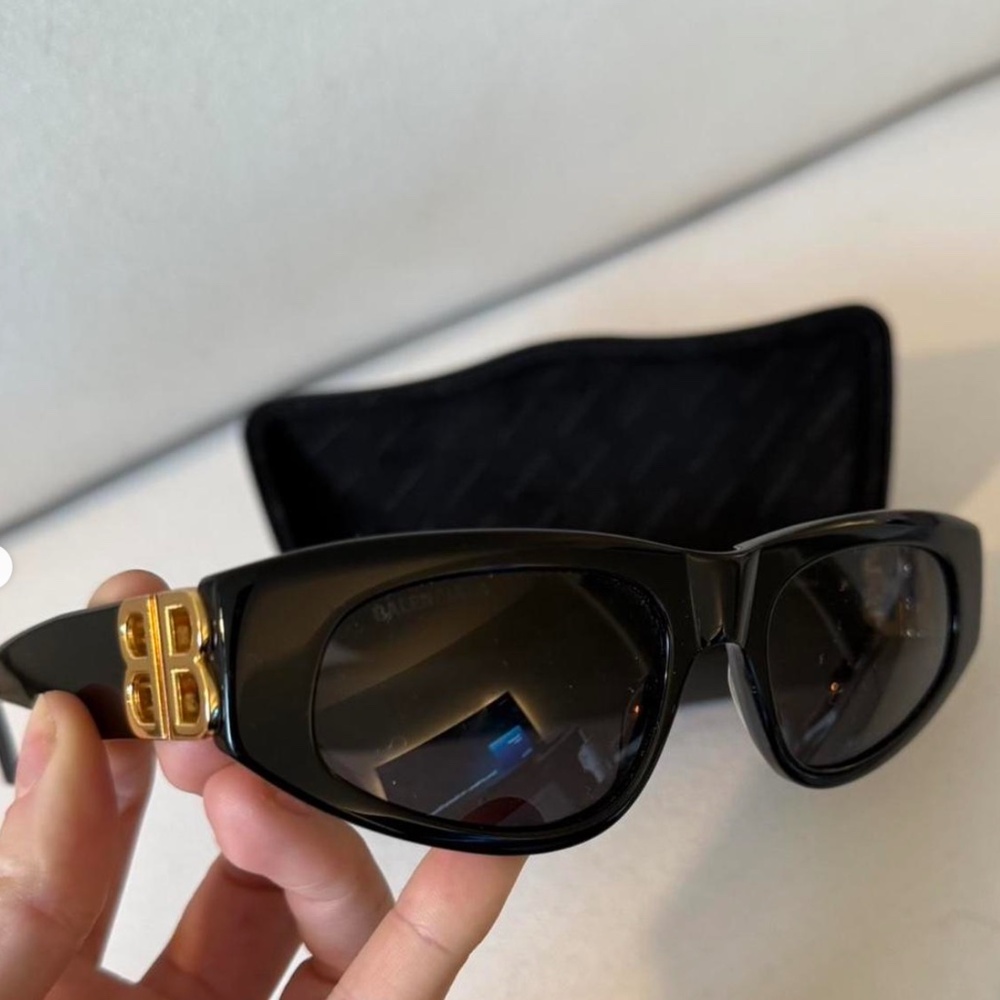 Balenciaga Black Dynasty D-Frame Sunglasses
